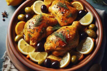 Chicken Tagine with Preserved Lemons and Olives